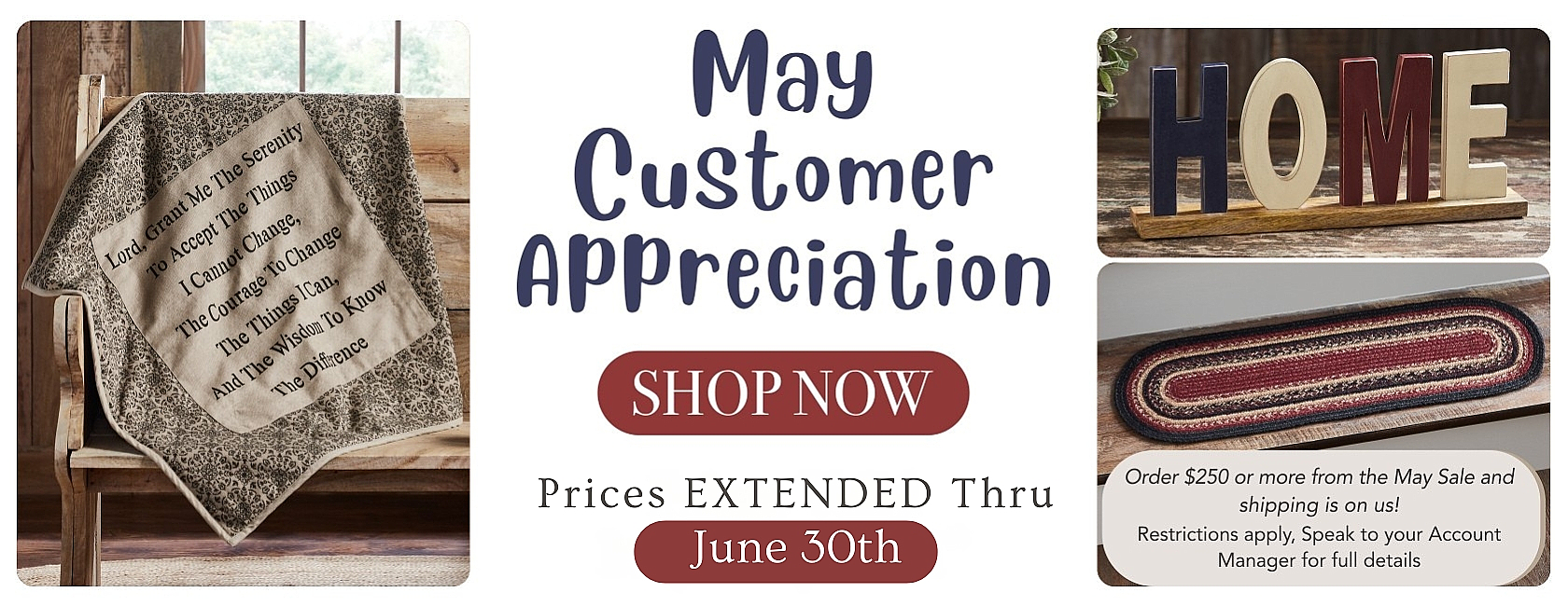May Customer Appreciation EXTENDED